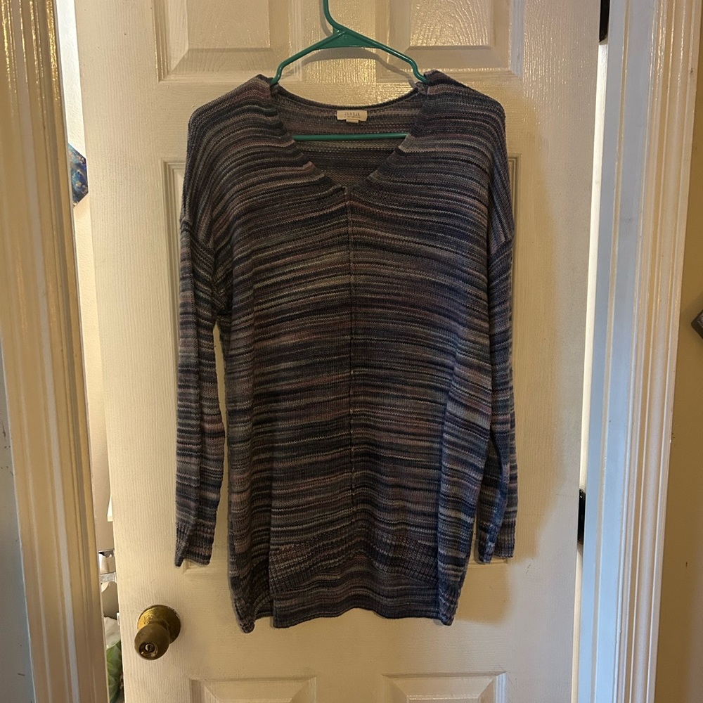 Striped V-Neck Sweater